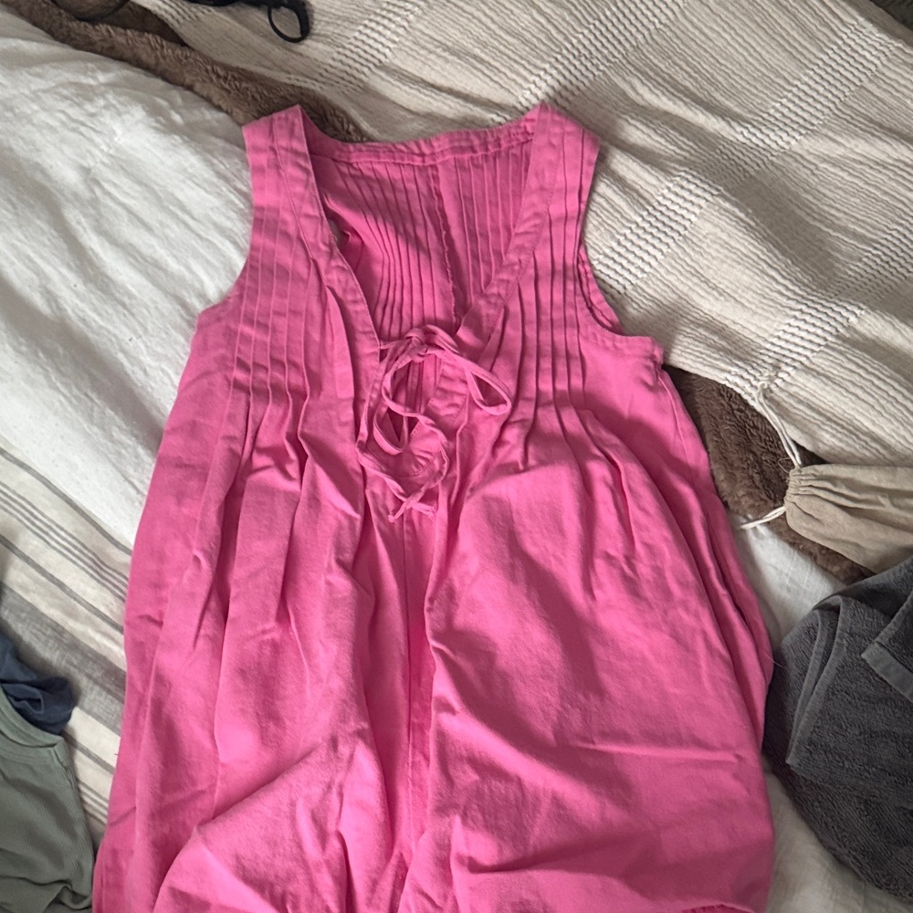 Pink Sleeveless Top